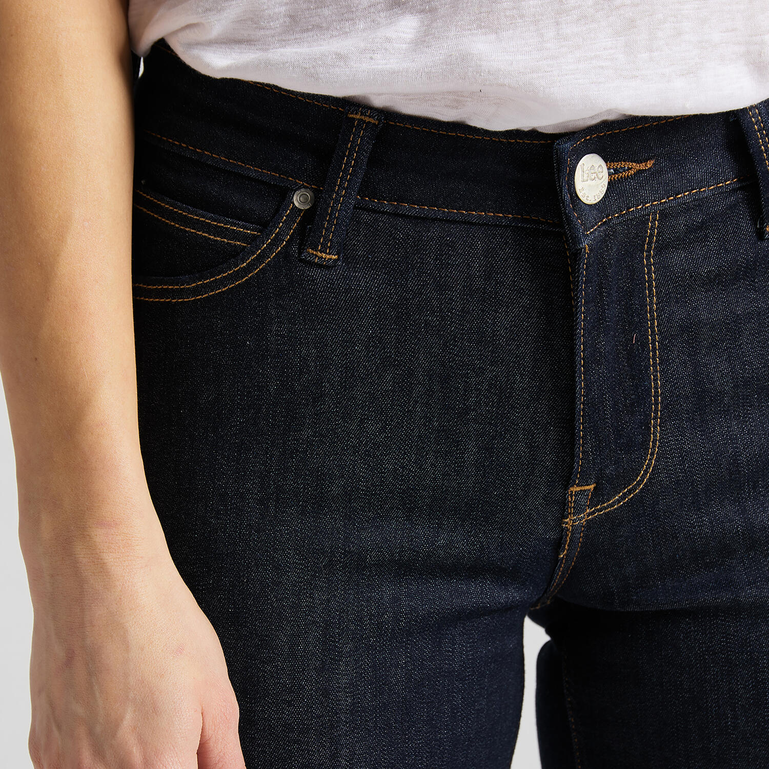 Marion straight leg jeans - dark blue